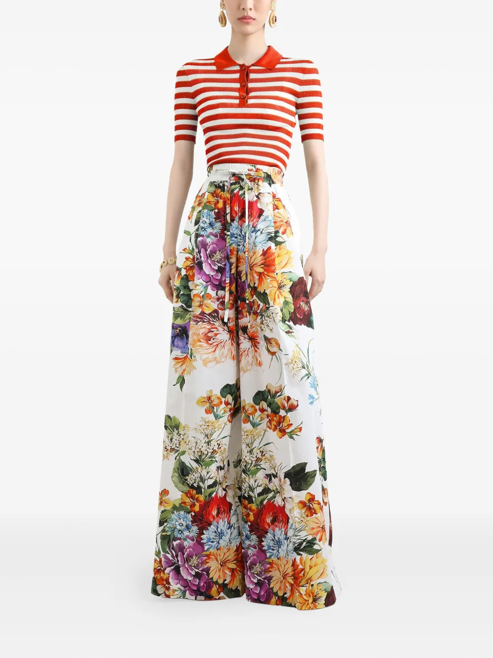 Dolce & Gabbana Gestreepte polotop Wit