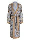 Dolce & Gabbana shell-patterned robe - Blue