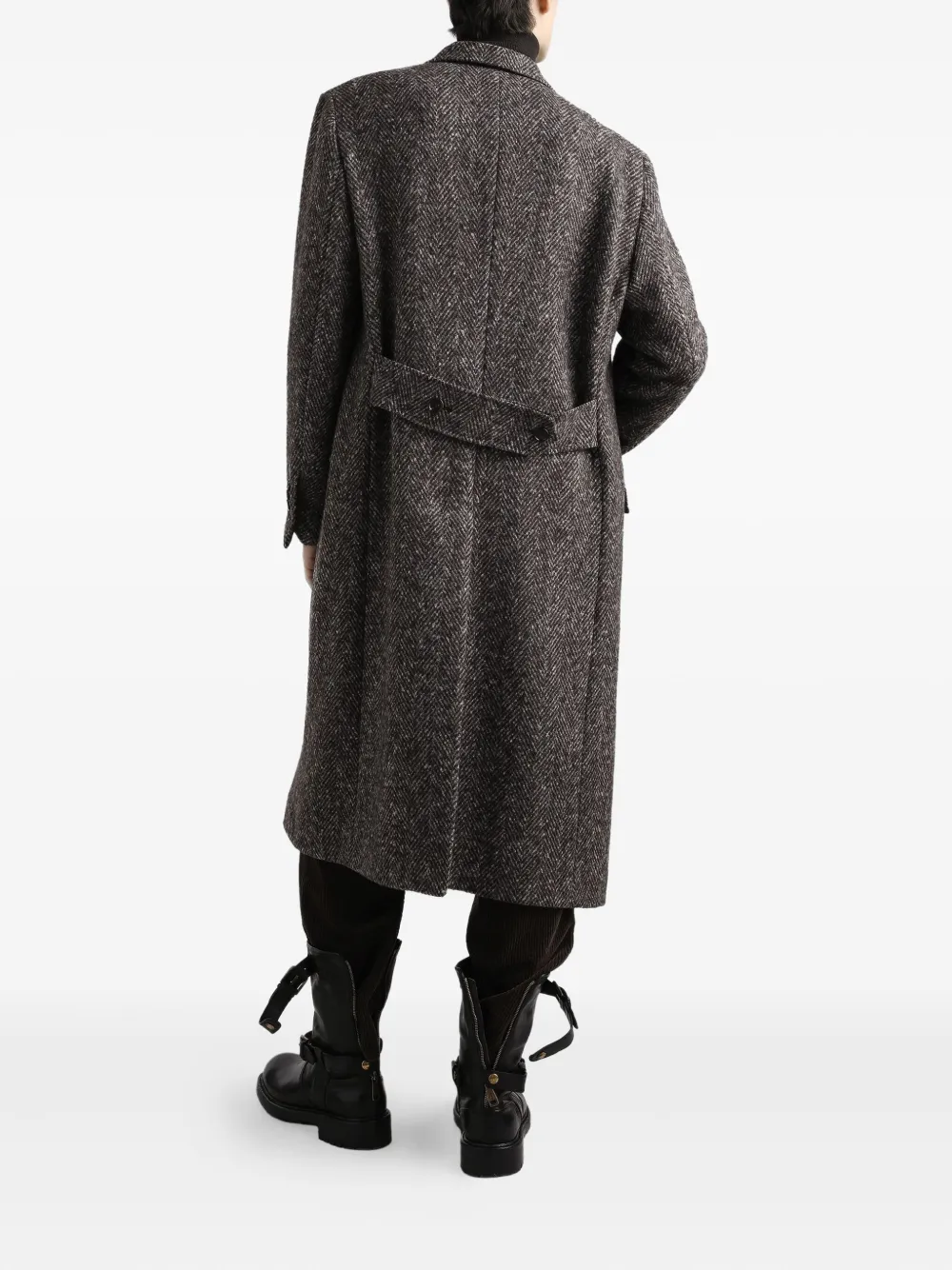 Dolce & Gabbana Jas met visgraatpatroon Zwart