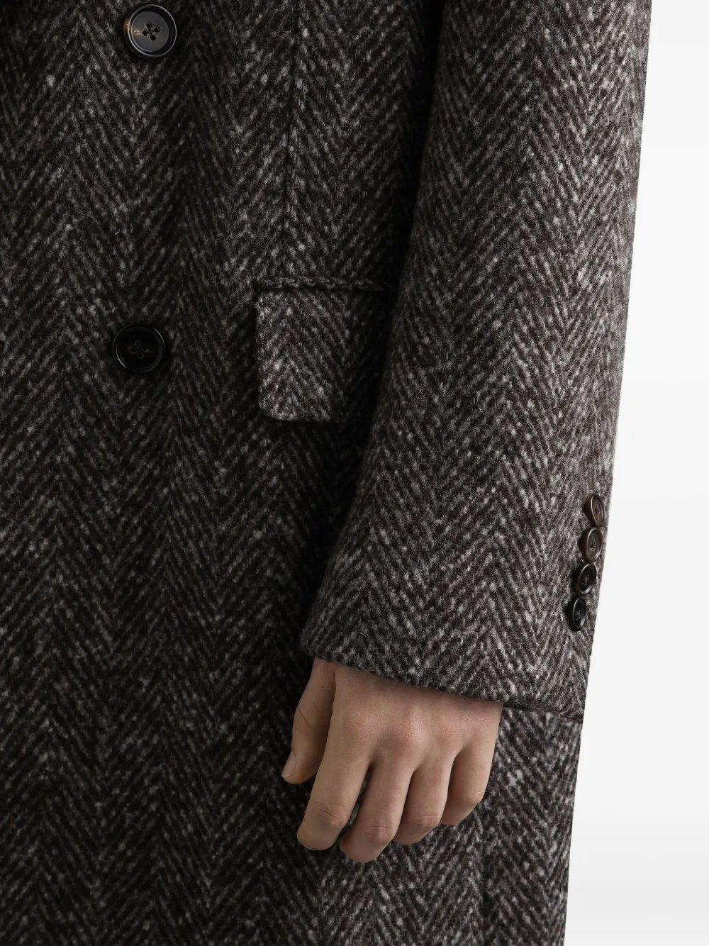 Dolce & Gabbana Jas met visgraatpatroon Zwart