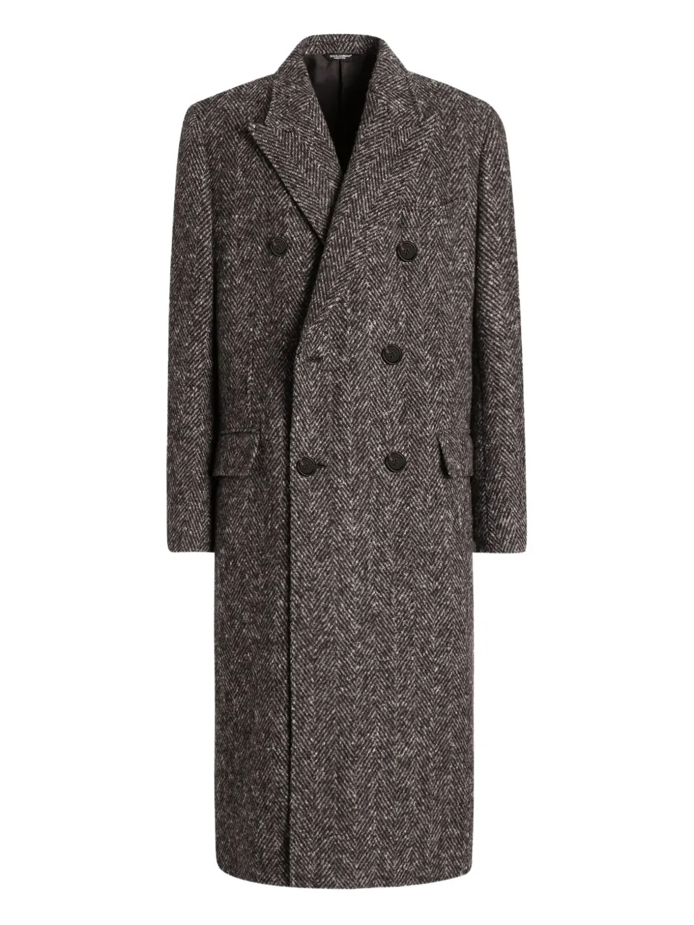 Dolce & Gabbana Jas met visgraatpatroon Zwart