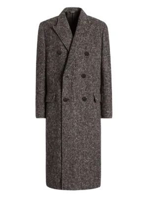 Dolce & Gabbana ハウンドトゥース ダブルコート | ブラック | FARFETCH JP