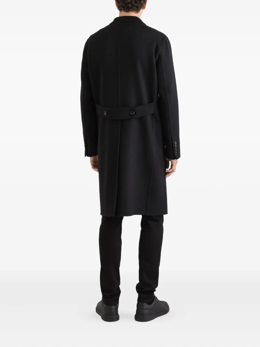 Dolce & Gabbana double-breasted wool coat Zwart