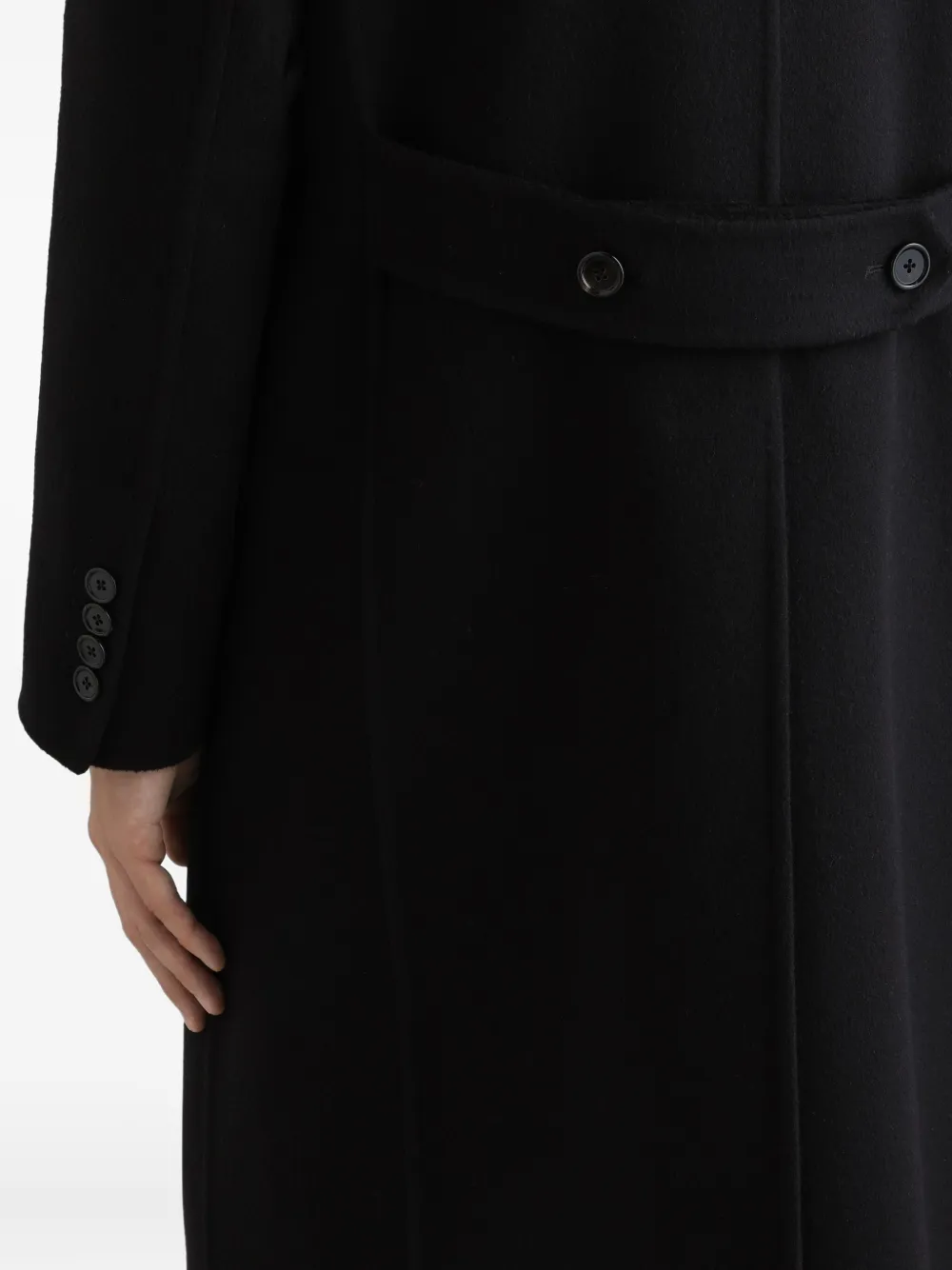 Dolce & Gabbana double-breasted wool coat Zwart