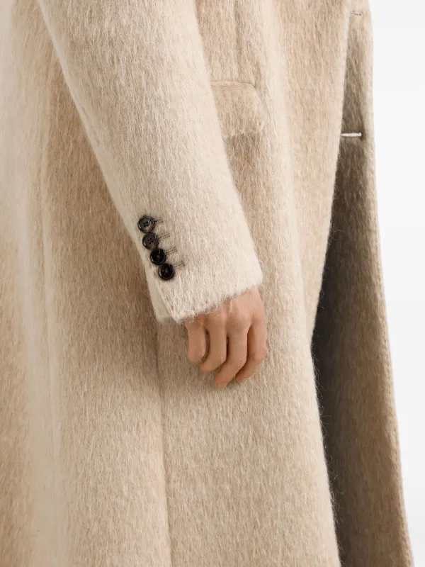 Dolce & Gabbana ピークドラペル ダブルコート | ニュートラル