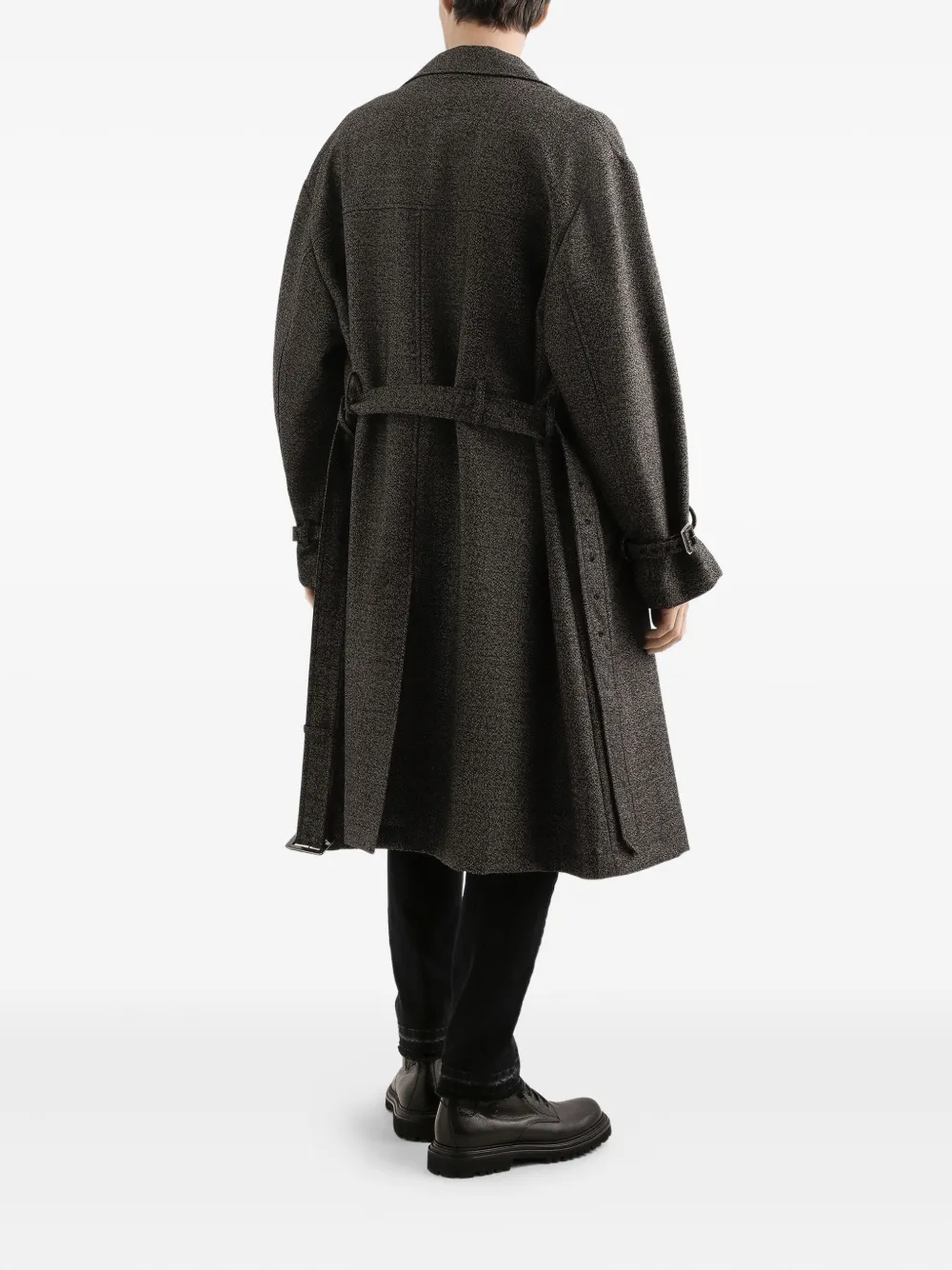 Dolce & Gabbana Jas met ceintuur Grijs