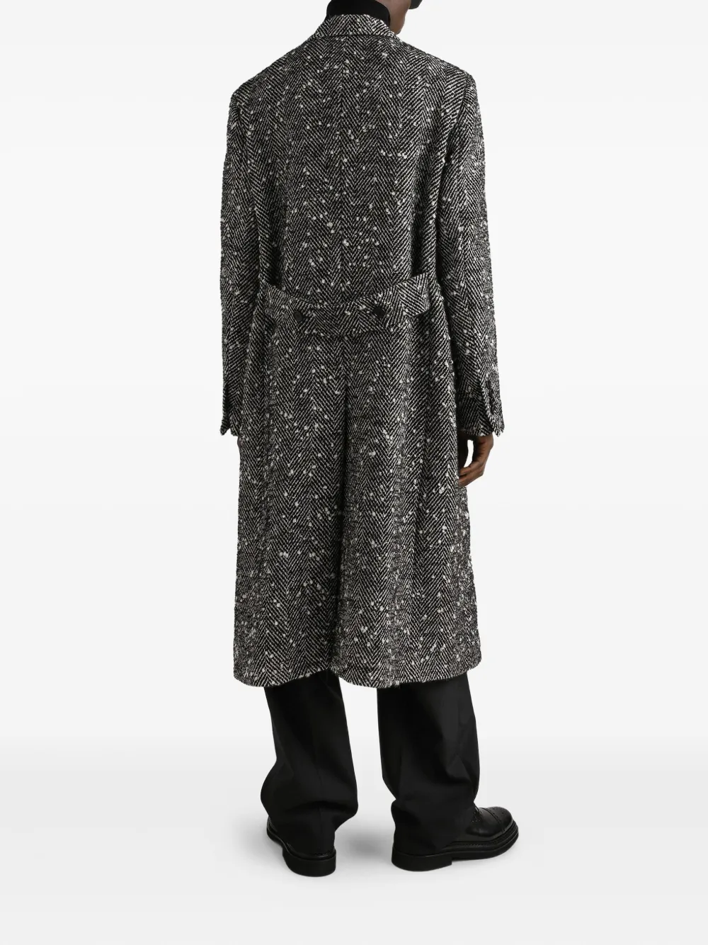 Dolce & Gabbana Jas met visgraatpatroon Zwart