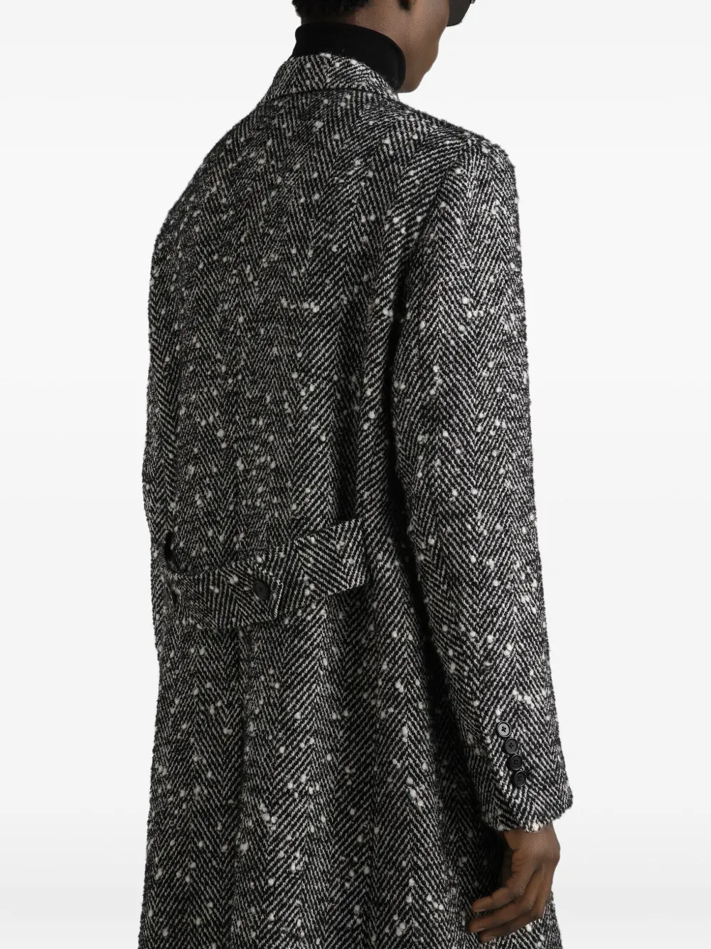 Dolce & Gabbana Jas met visgraatpatroon Zwart