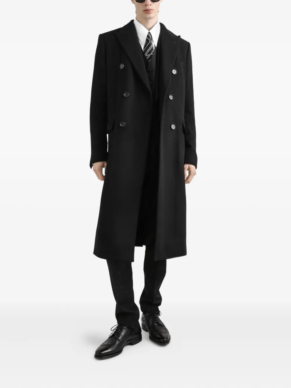 Dolce & Gabbana Jas met dubbele rij knopen Zwart