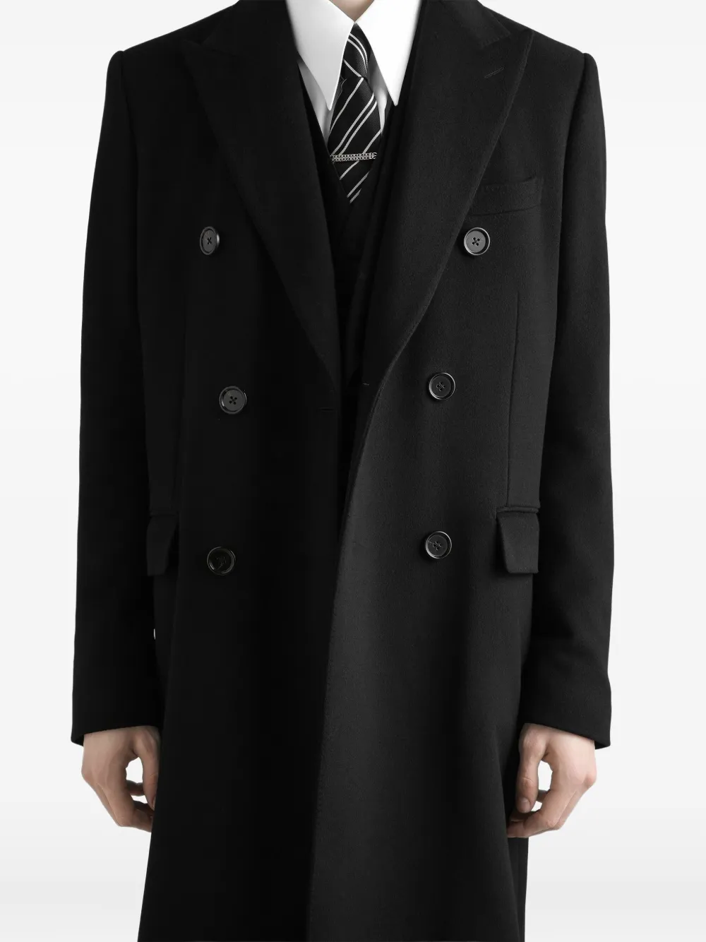 Dolce & Gabbana Jas met dubbele rij knopen Zwart