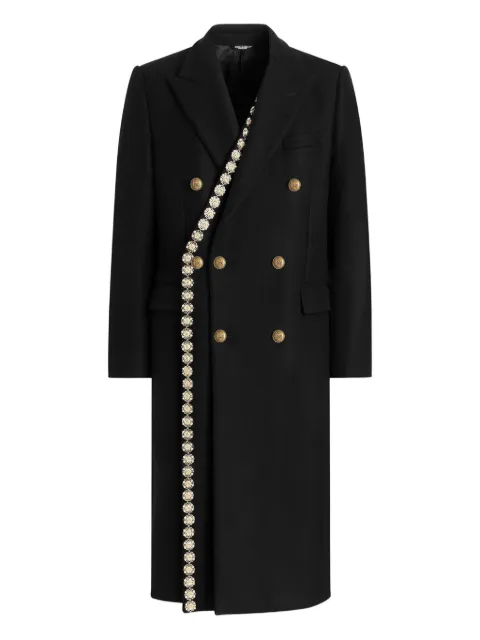 Dolce & Gabbana embellished-detail double-breasted coat