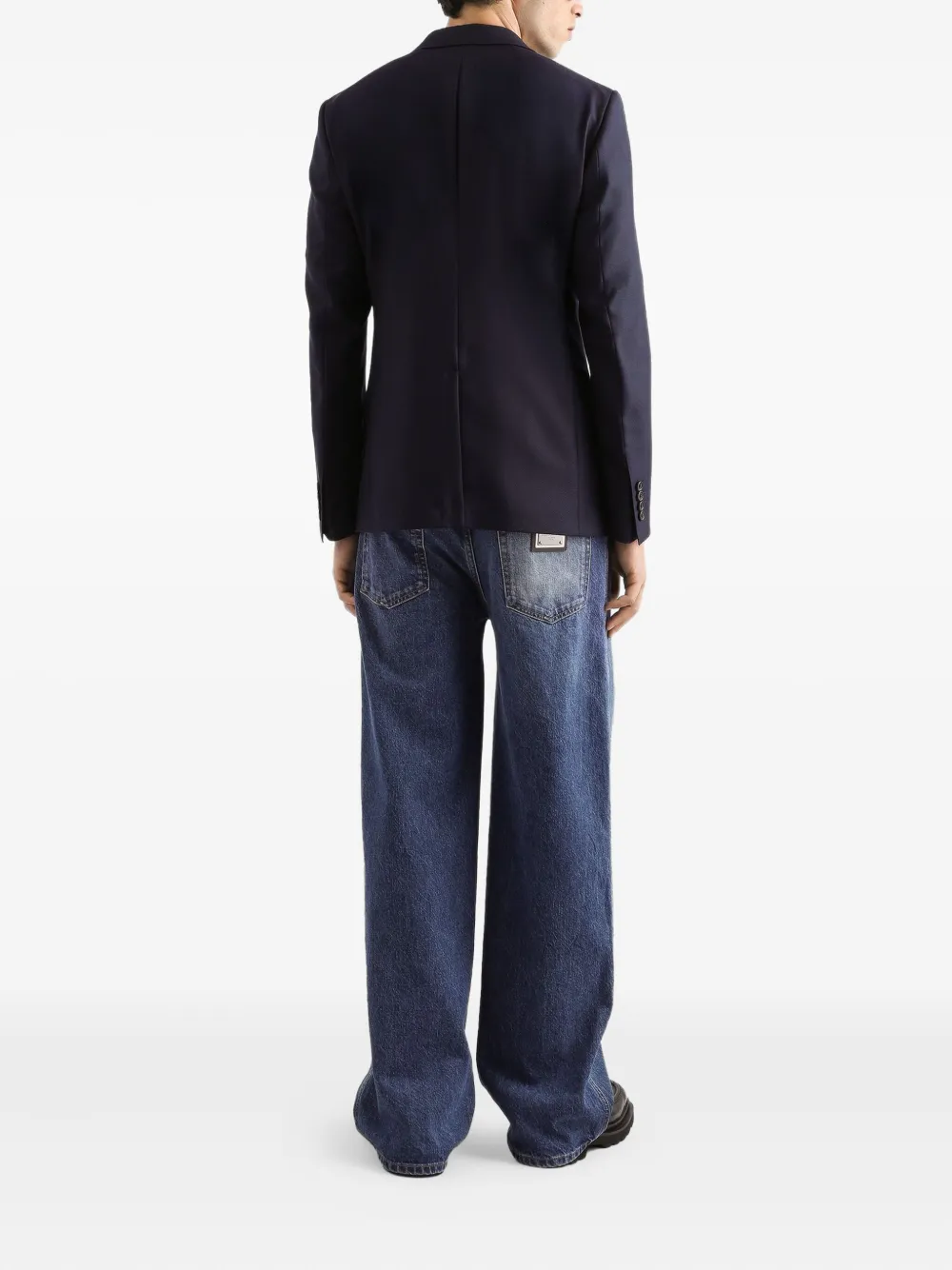 Dolce & Gabbana Wollen blazer met twee knopen Blauw