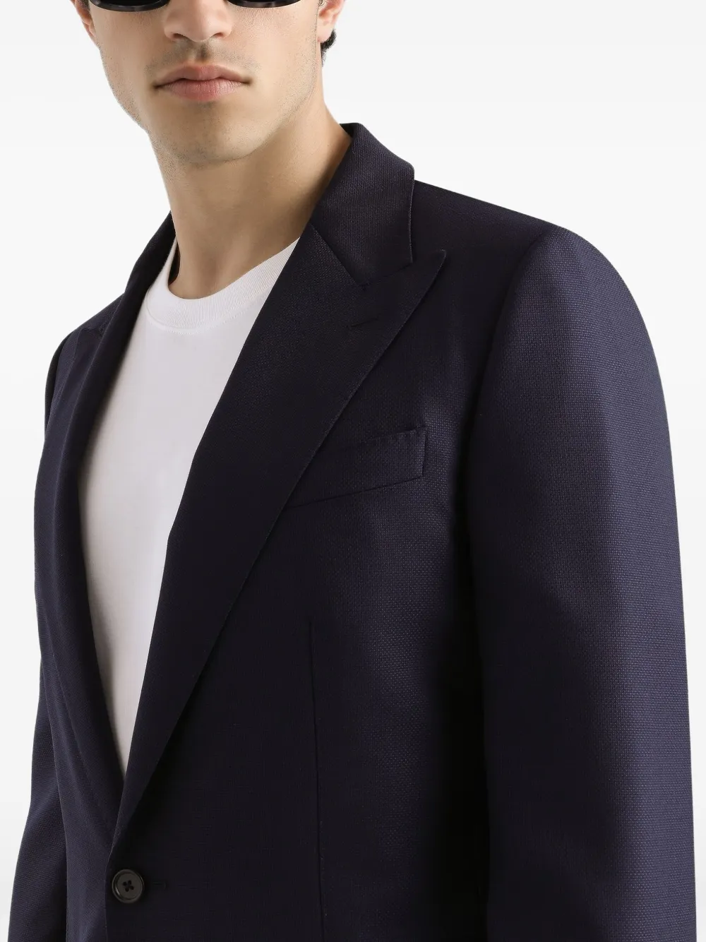 Dolce & Gabbana Wollen blazer met twee knopen Blauw
