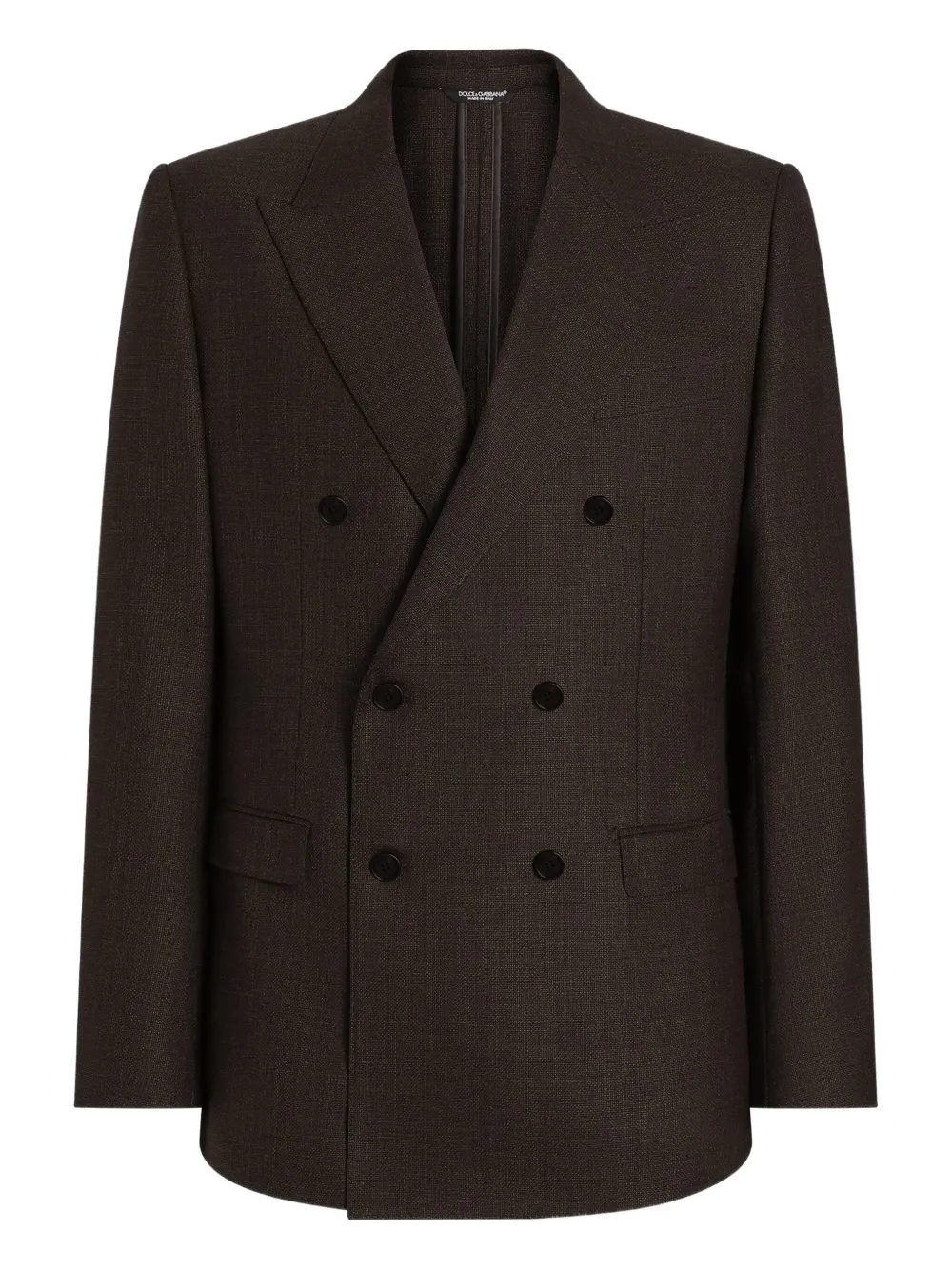 Dolce & Gabbana Blazer met dubbele rij knopen Bruin