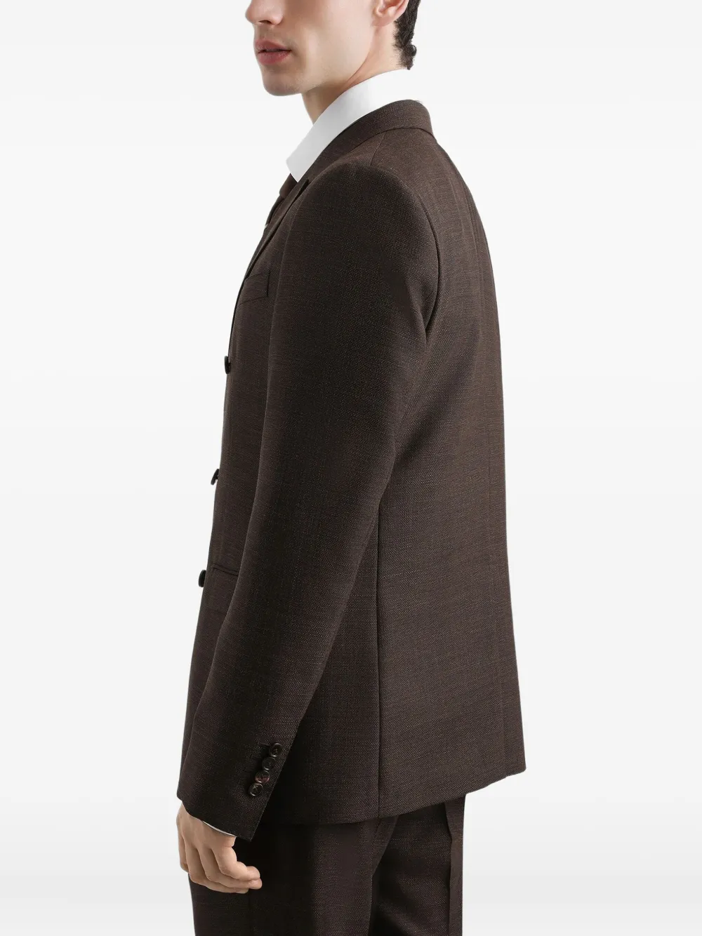 Dolce & Gabbana Blazer met dubbele rij knopen Bruin