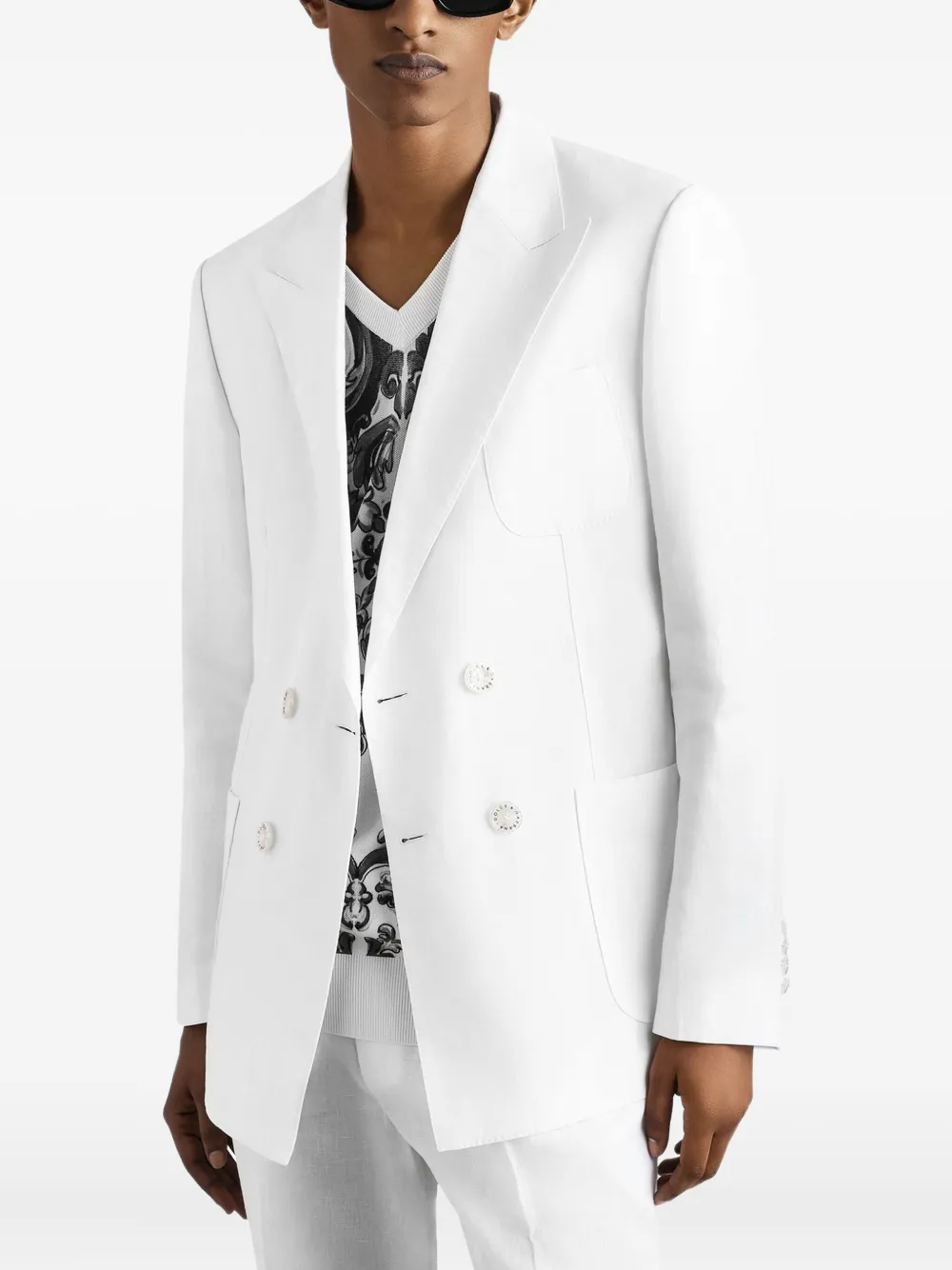 Dolce & Gabbana Linnen blazer Wit