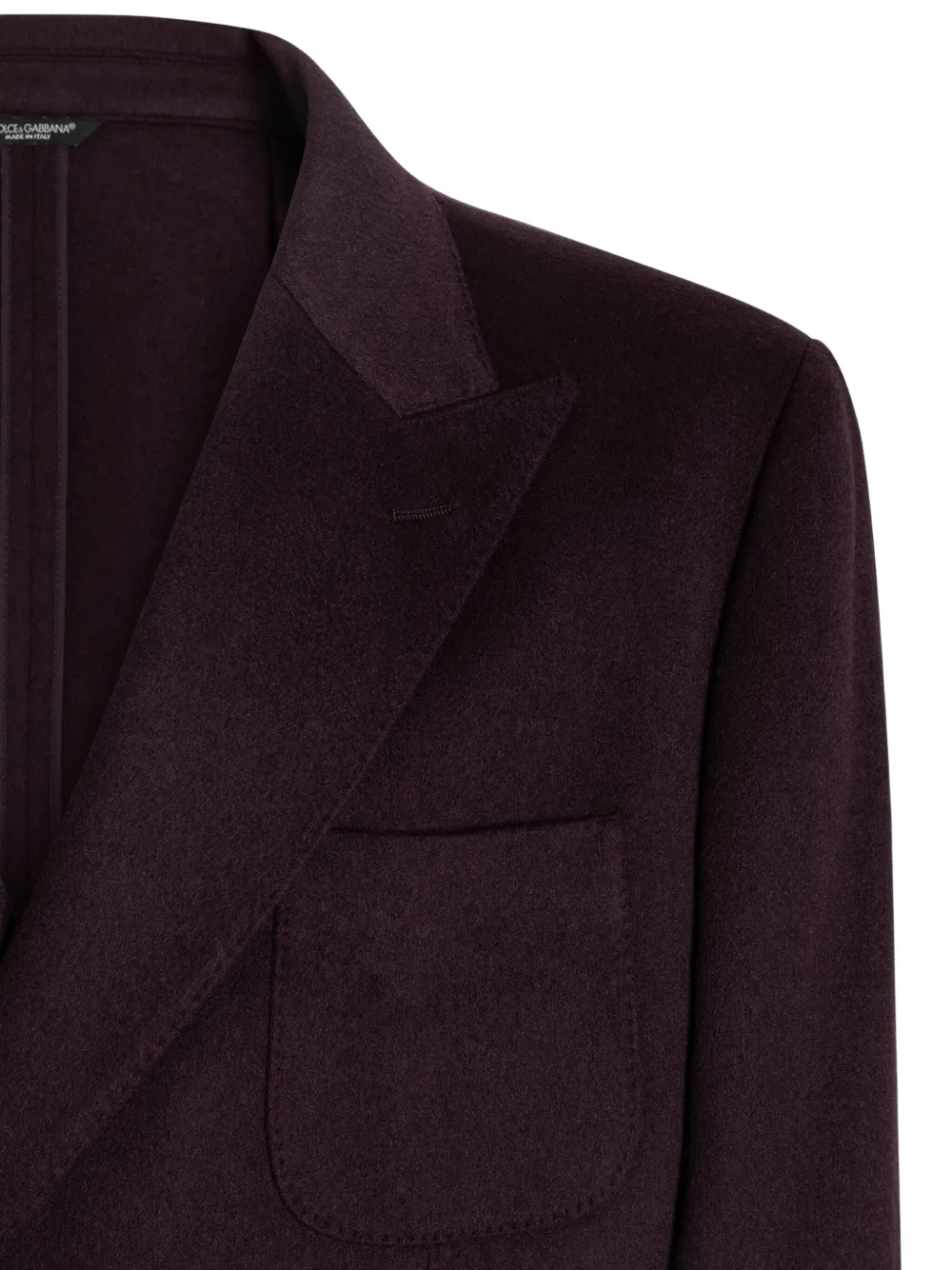 Dolce & Gabbana Jack met dubbele rij knopen Paars