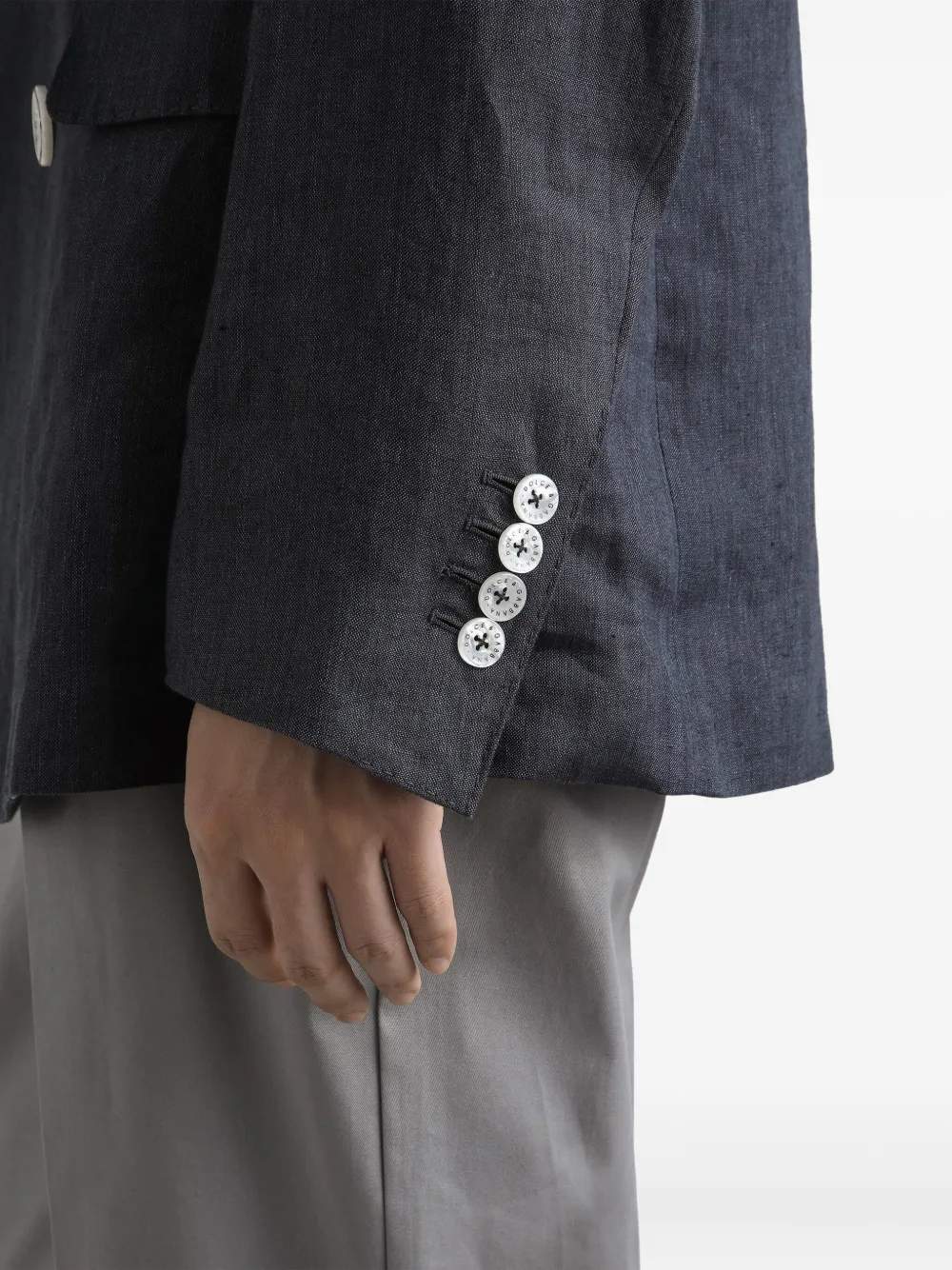 Dolce & Gabbana Blazer met dubbele rij knopen Grijs