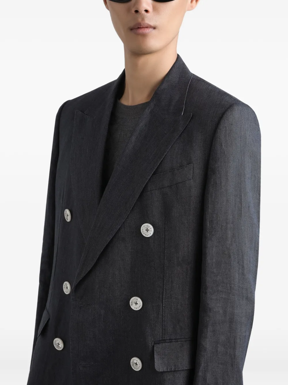 Dolce & Gabbana Blazer met dubbele rij knopen Grijs