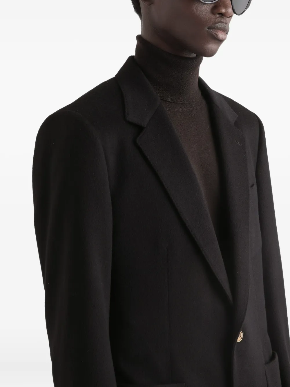 Dolce & Gabbana Buttoned Jacket In Black
