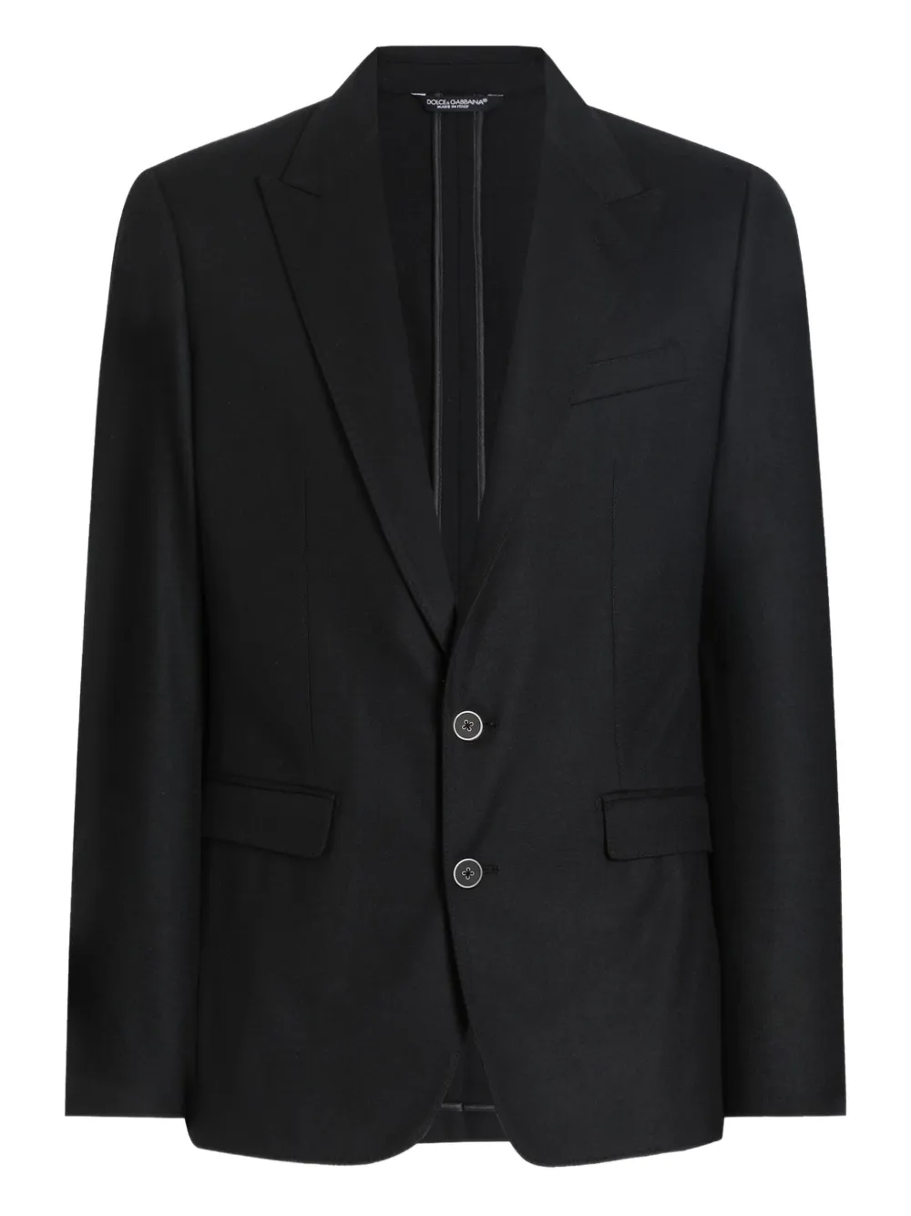 Dolce & Gabbana Blazer met enkele rij knopen Zwart