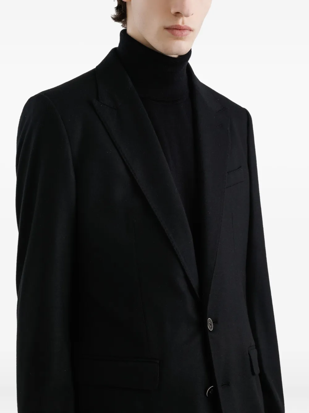 Dolce & Gabbana Blazer met enkele rij knopen Zwart