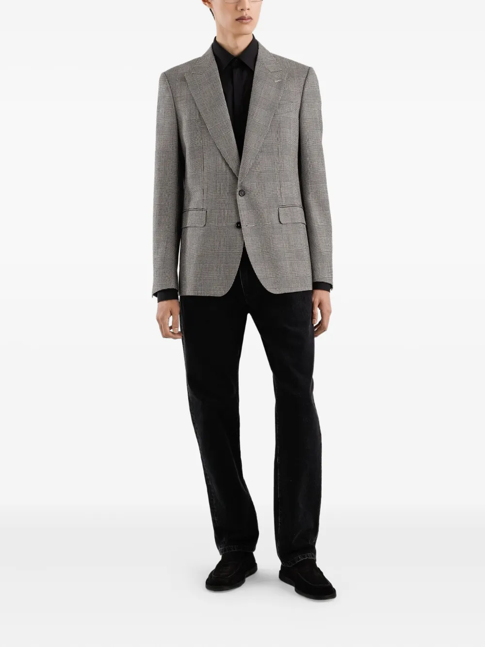 Dolce & Gabbana Blazer met enkele rij knopen Zwart