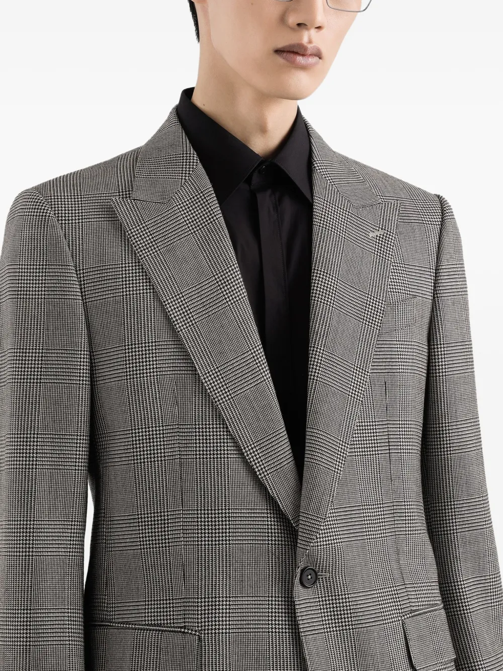 Dolce & Gabbana Blazer met enkele rij knopen Zwart