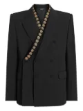 Dolce & Gabbana Sicilia embellished double-breasted blazer - Grey