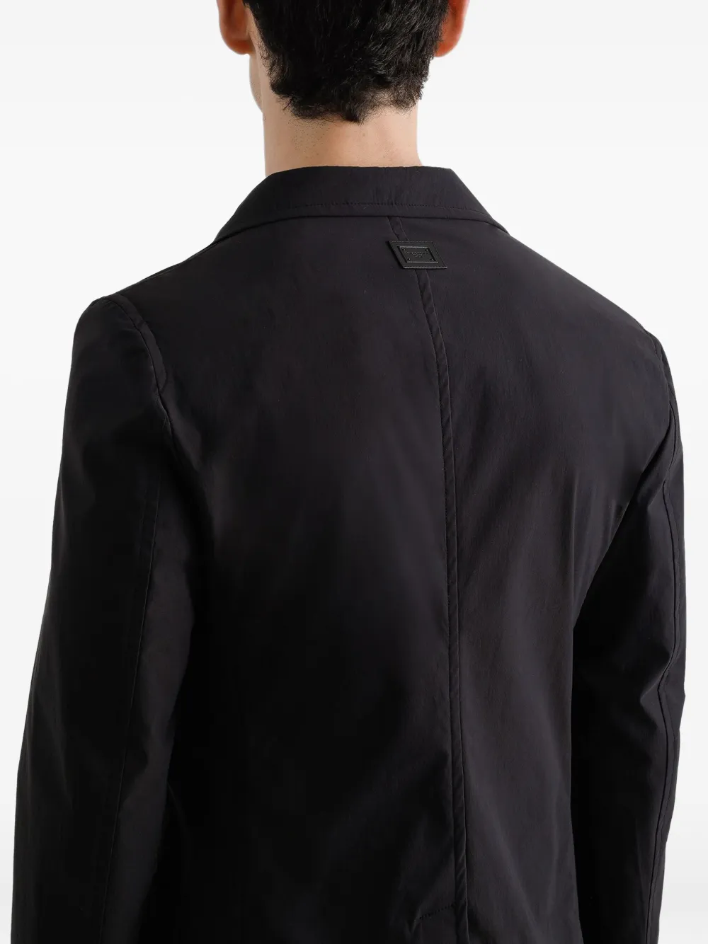 Dolce & Gabbana Blazer met dubbele rij knopen en zak Zwart