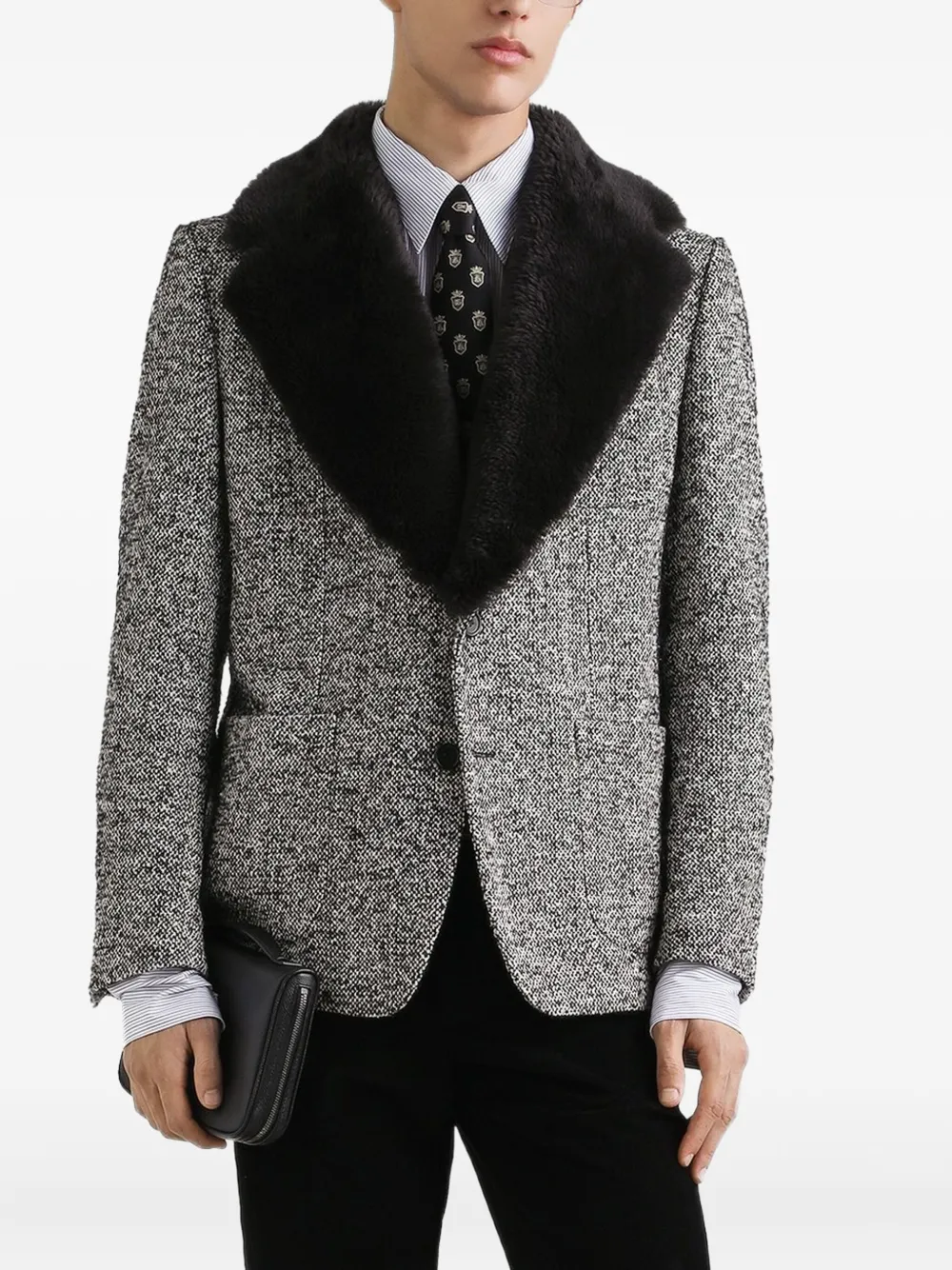 Dolce & Gabbana fur-trimmed blazer | Blazers | Image 2