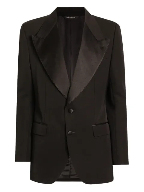 Dolce & Gabbana satin-lapel blazer