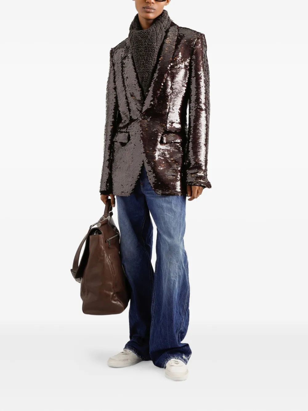 Dolce & Gabbana sequin-embellished single-breasted blazer | Blazers | Image 2