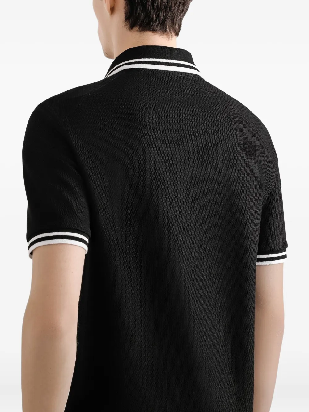 Dolce & Gabbana Katoenen overhemd met korte mouwen Zwart