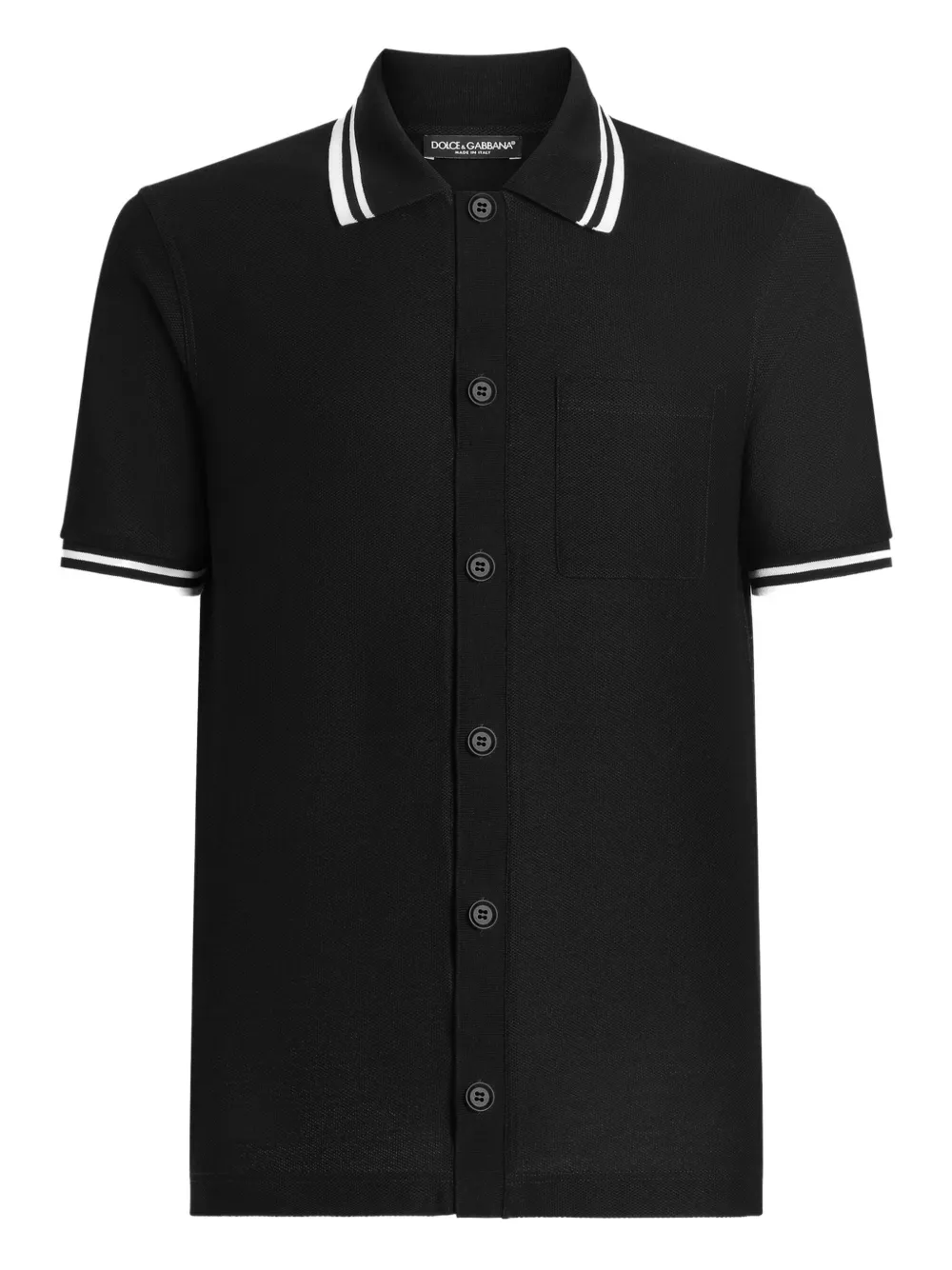 Dolce & Gabbana short-sleeves cotton shirt | Black | Image 1