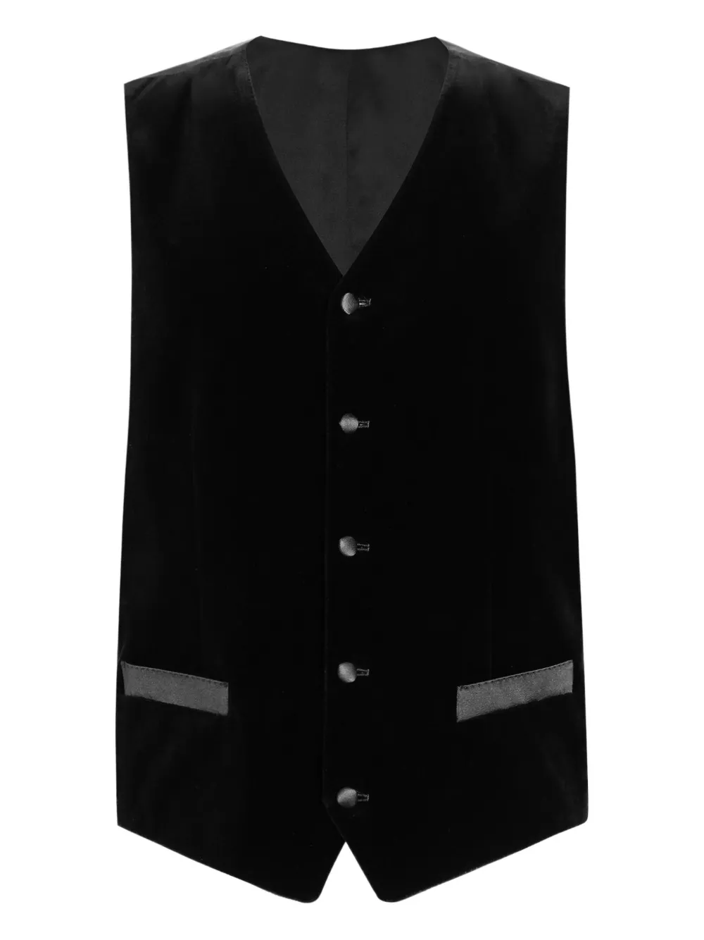 Dolce & Gabbana velvet buttoned waistcoat | Black | Image 1