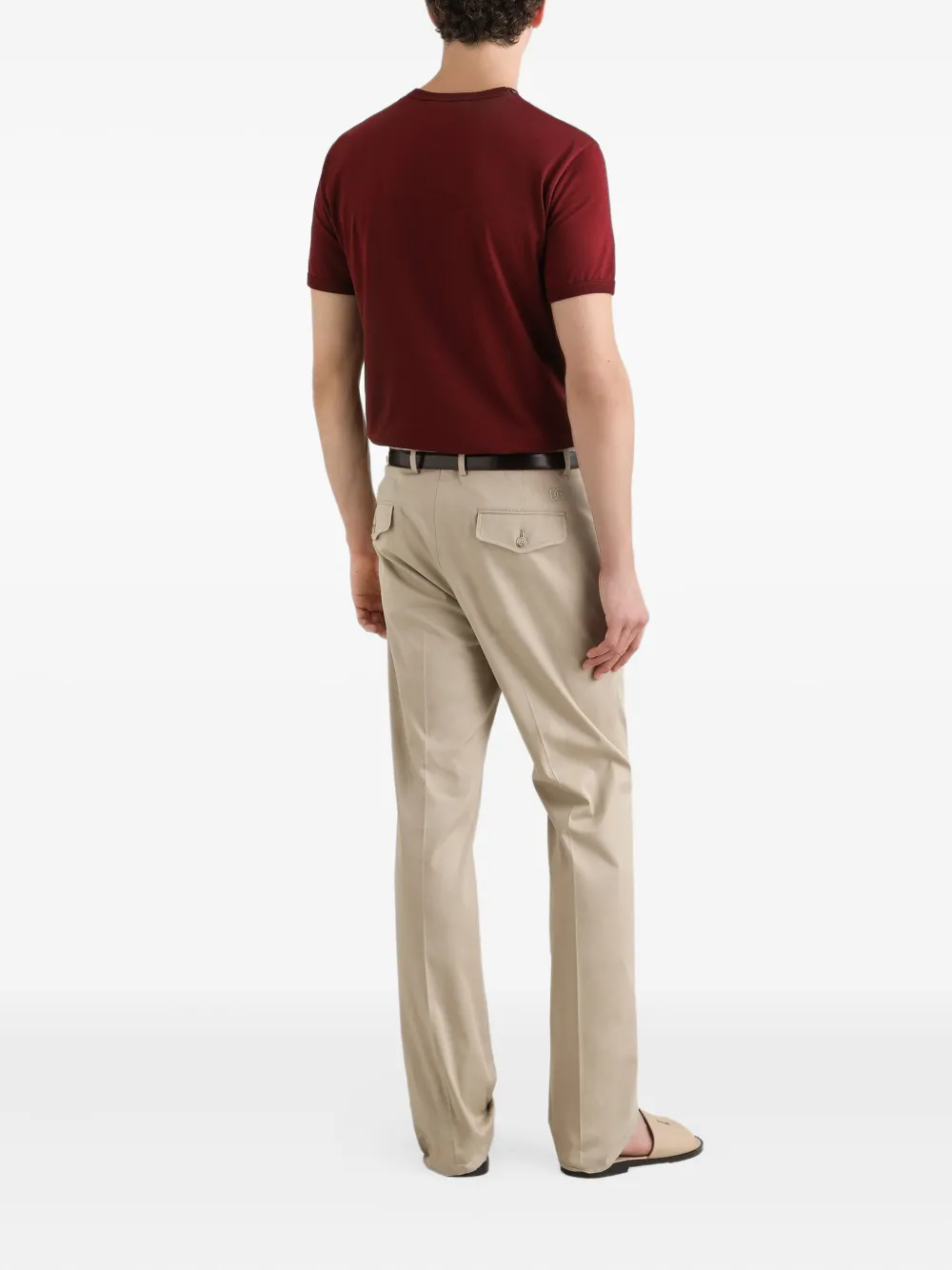 Dolce & Gabbana T-shirt met logodetail Rood