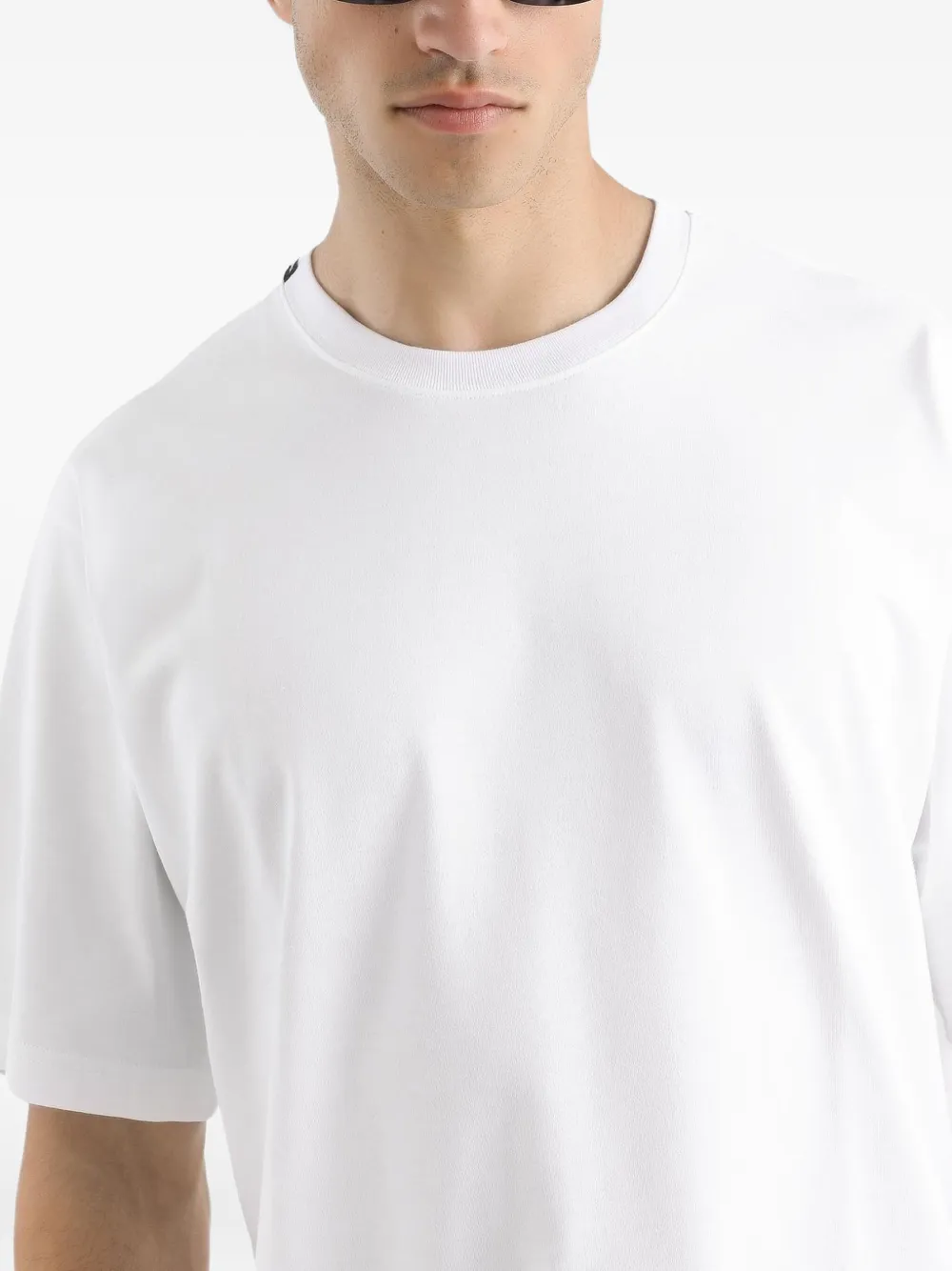 Dolce & Gabbana T-shirt met logo-label Wit