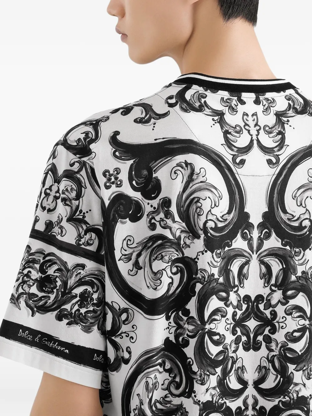 Dolce & Gabbana T-shirt met Majolica-print Wit
