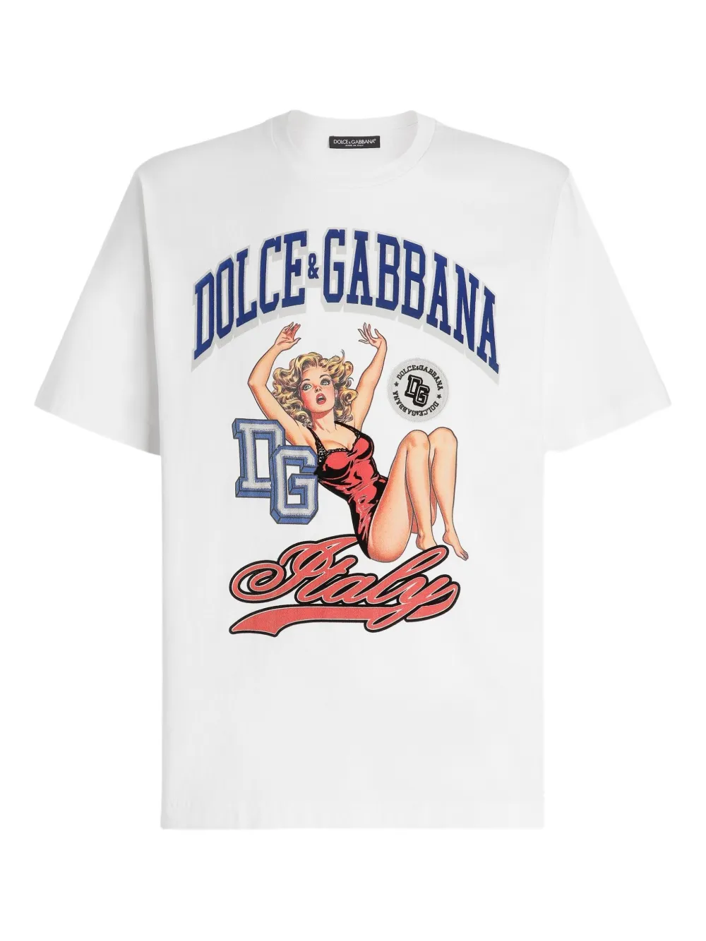 Dolce & Gabbana T-shirt met grafische print Wit