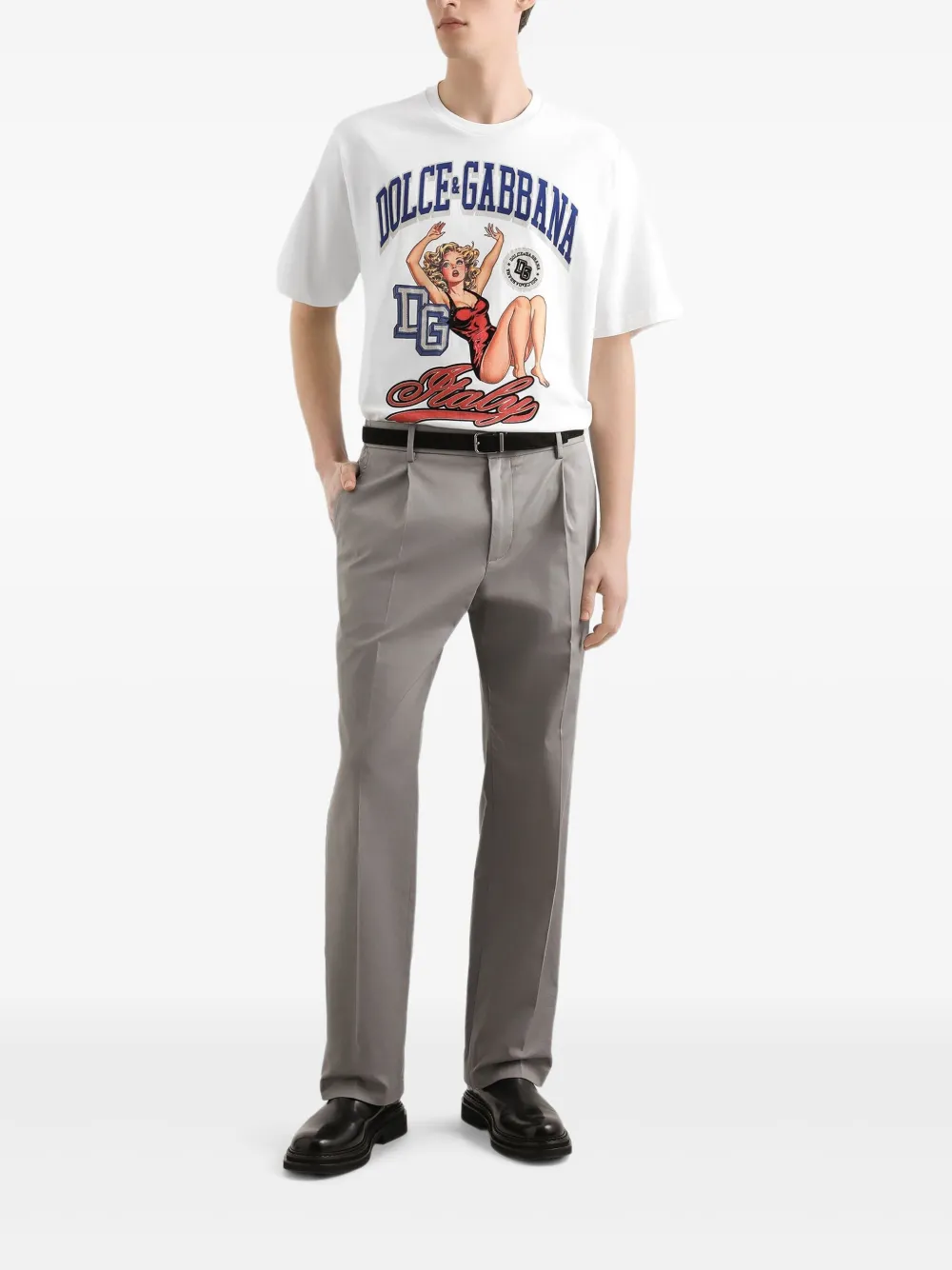 Dolce & Gabbana T-shirt met grafische print - Wit