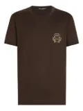 Dolce & Gabbana crest-embellished T-shirt - Brown