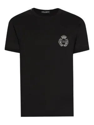 【VIP SALE】DOLCE&GABBANA DGロゴ バンダナ柄 スウェットシャツ Jersey T-shirt with DG logo tag in White for Women