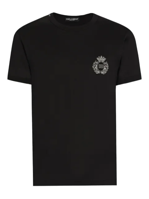 Dolce & Gabbana logo-embroidered T-shirt