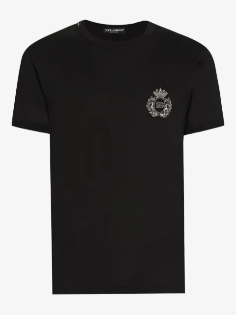 Dolce & Gabbana Cotton t-shirt with heraldic patch
