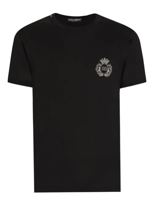 T-shirt à logo brodé - Dolce & Gabbana - Modalova