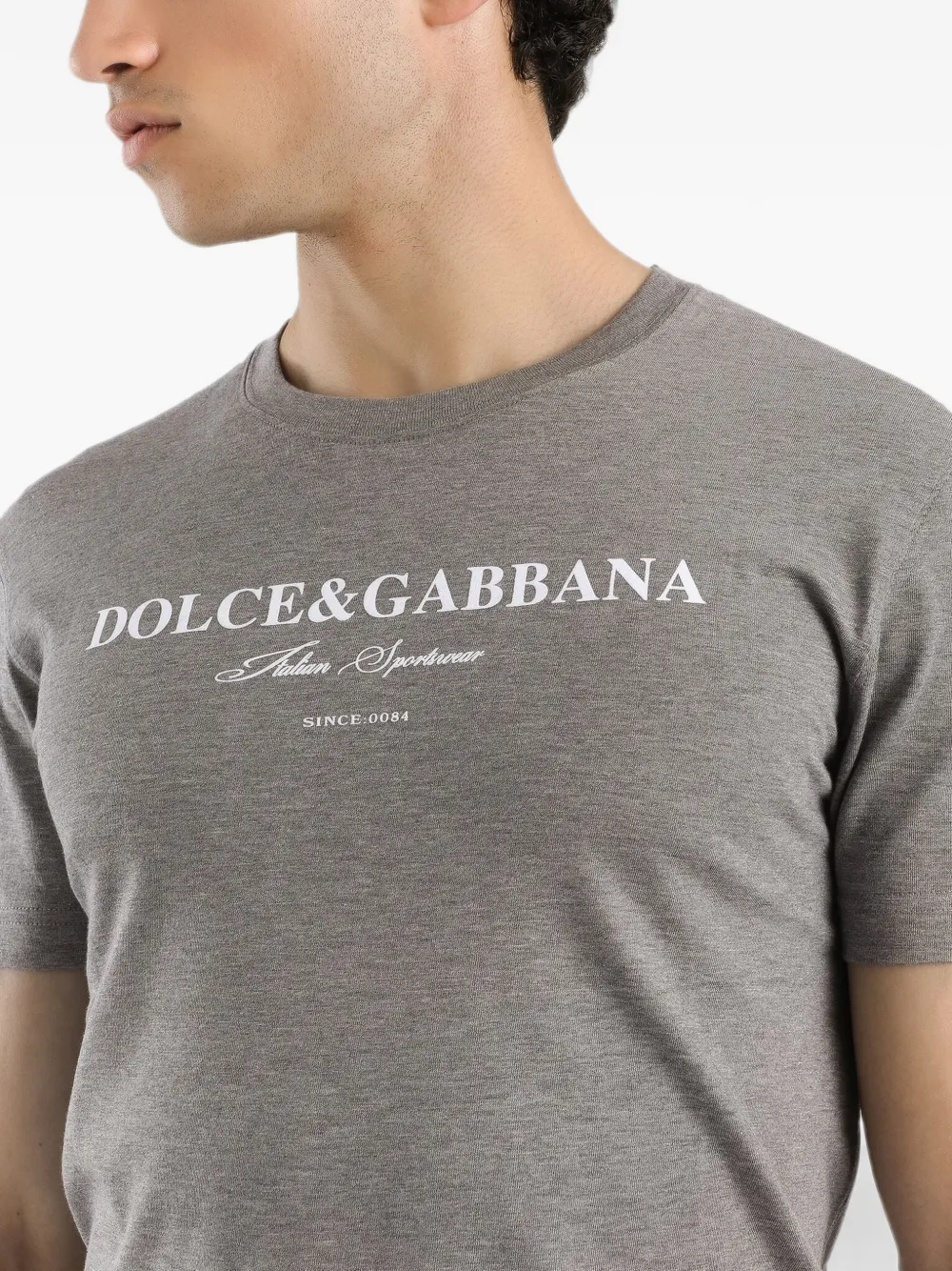 Dolce & Gabbana Katoenen T-shirt Grijs