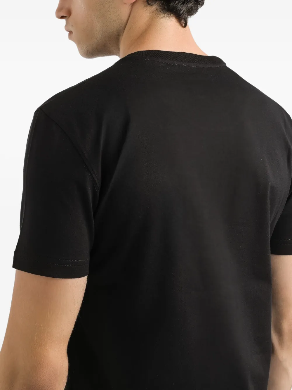 Dolce & Gabbana logo-appliqué T-shirt Zwart