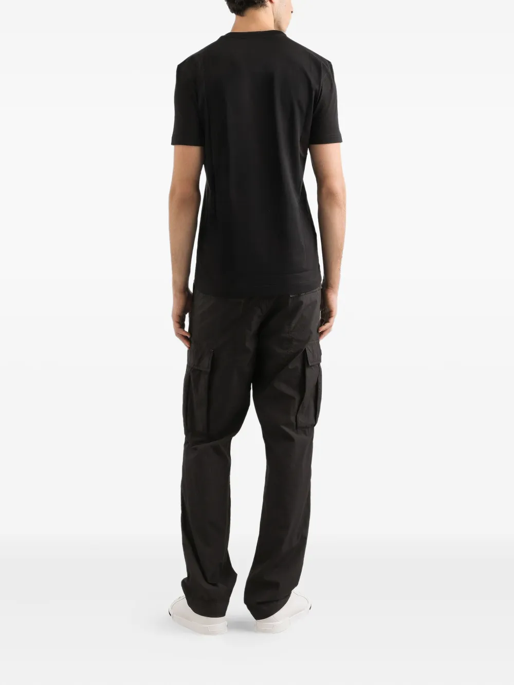 Dolce & Gabbana logo-appliqué T-shirt Zwart