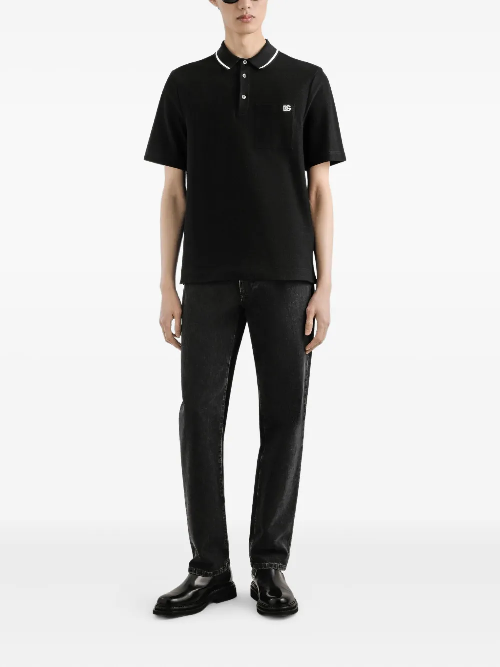 Dolce & Gabbana Katoenen poloshirt - Zwart